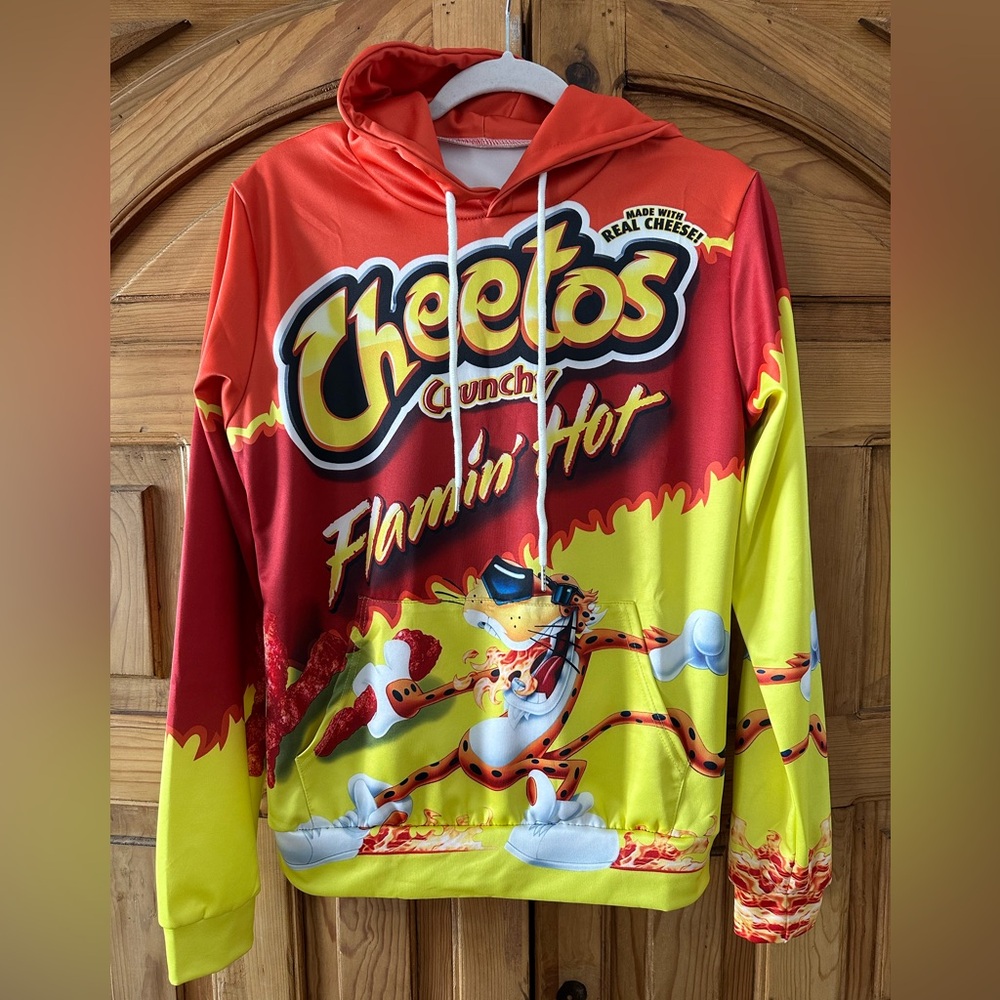 NWOT Cheetos Crunchy Flamin’ Hot Hoodie size S